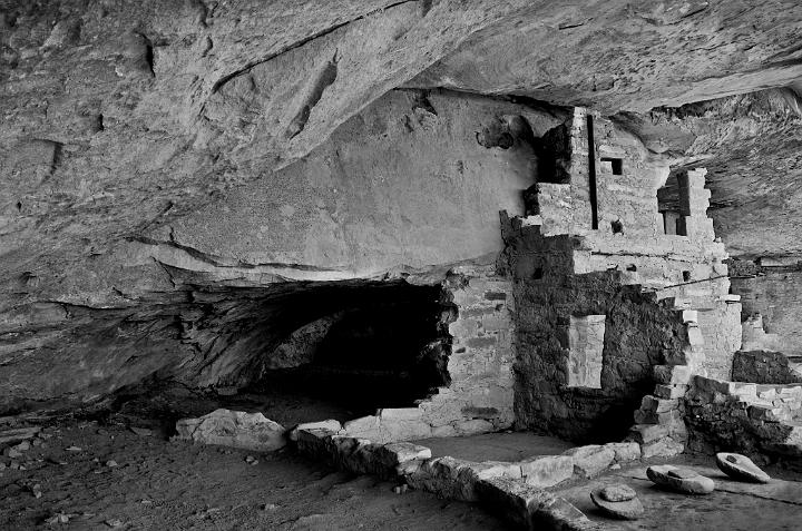 Mesa Verde Balcony  House 1164 bw.jpg